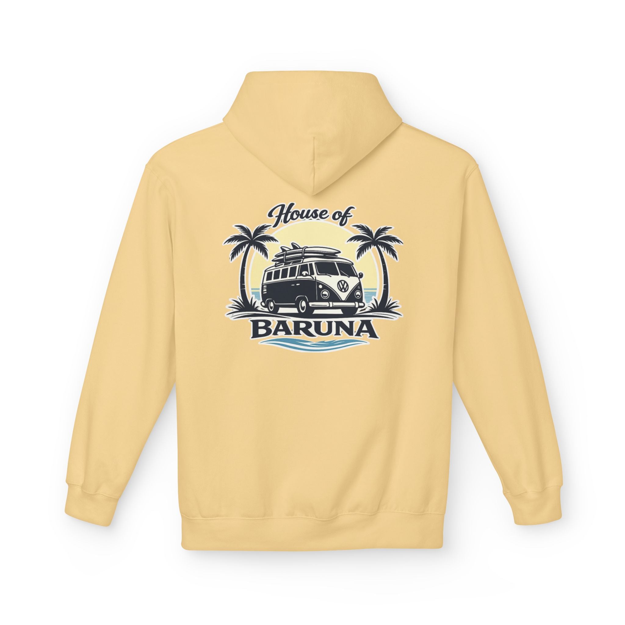 House of Baruna Woman's Surf Van Hoodie — Beach Retro Pullover