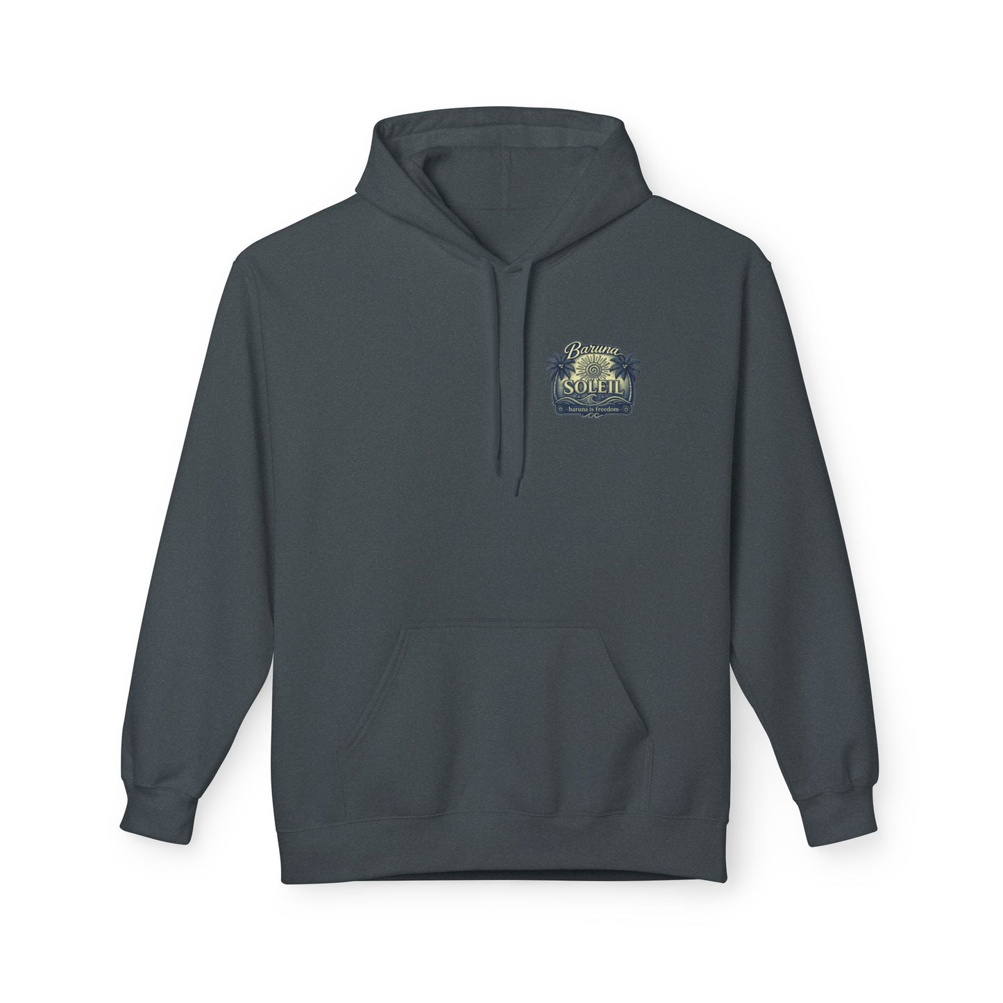Baruna Soleil Hoodie — Tropical Palm Vintage Surf Pullover