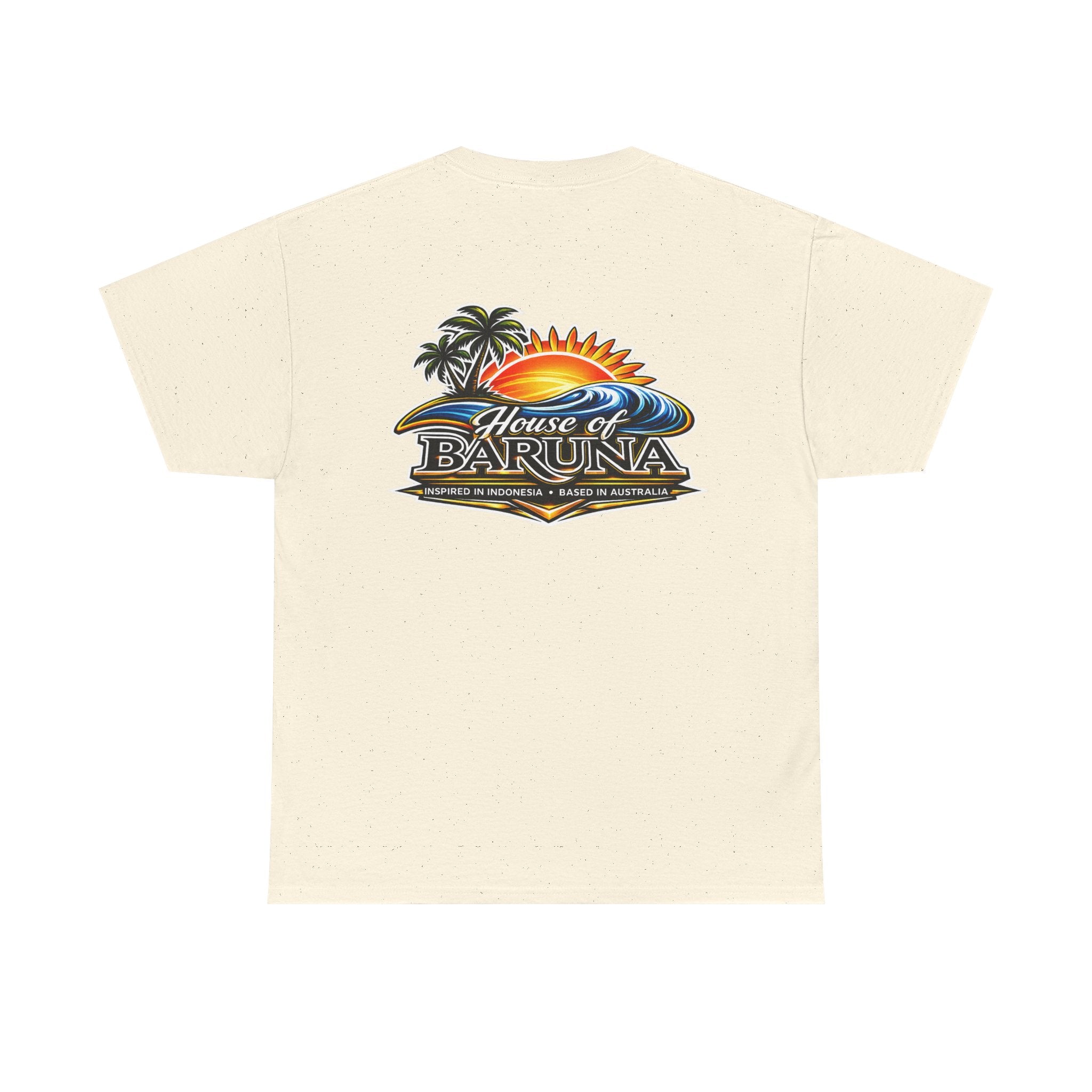 House of Baruna Men's Sunset Wave T'Shirt – Palm Tree Surf Shirt