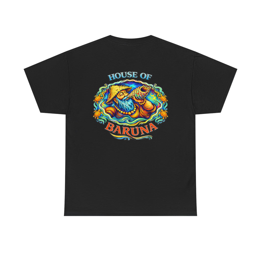 House of Barūna Men's T'shirt – Tropical Surf God Design Tee (Back Print)