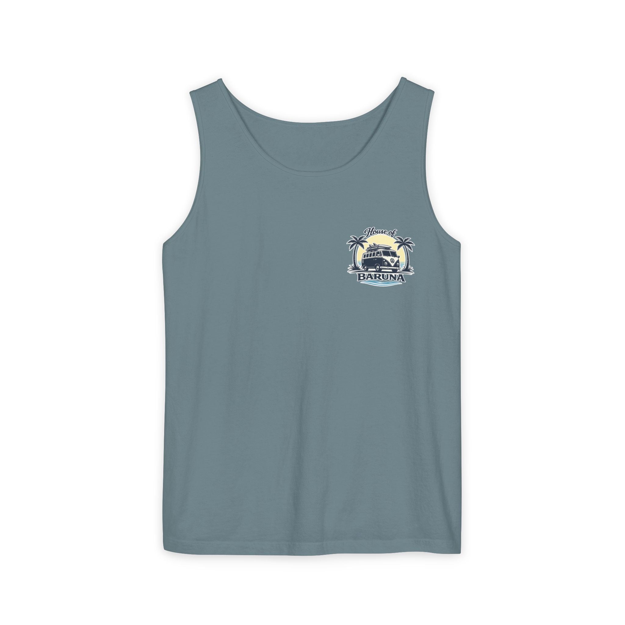 House of Baruna Men's Vintage Kombi Tank – Island Crest Surf Singlet for Men