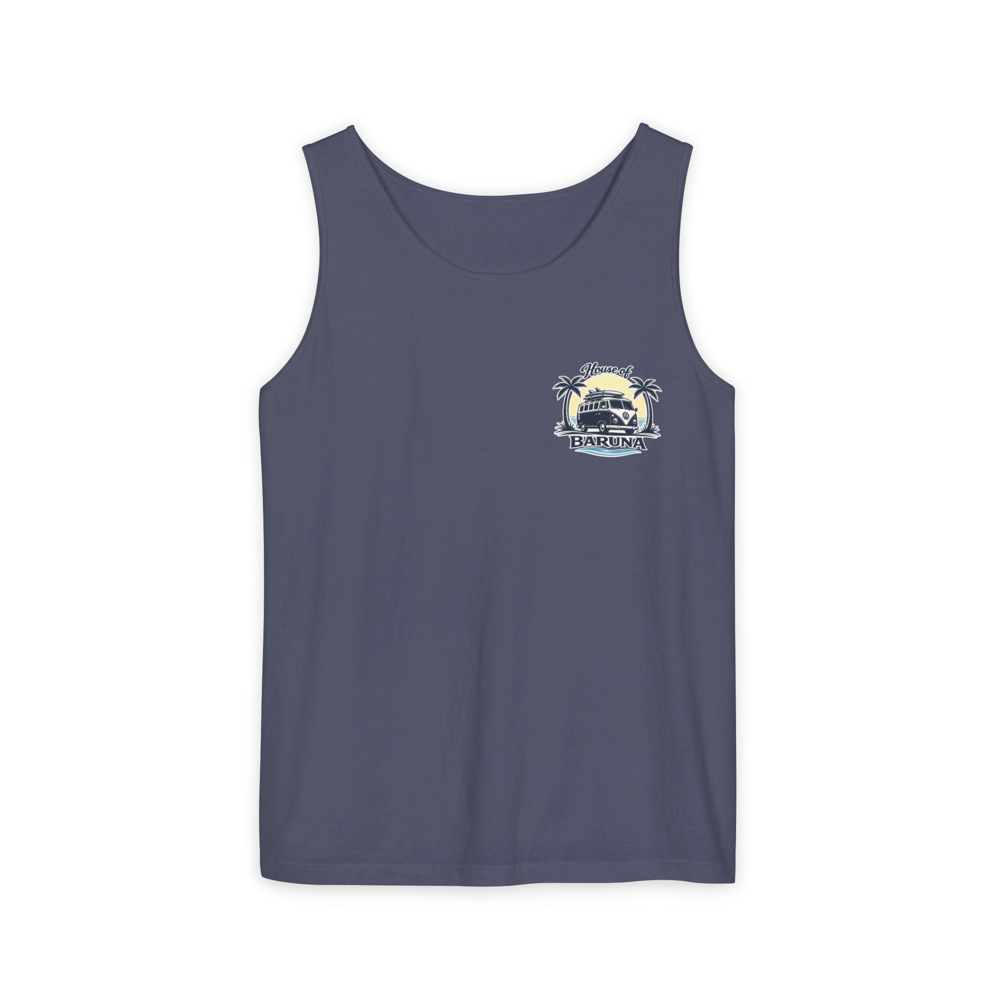 House of Baruna Men's Vintage Kombi Tank – Island Crest Surf Singlet for Men